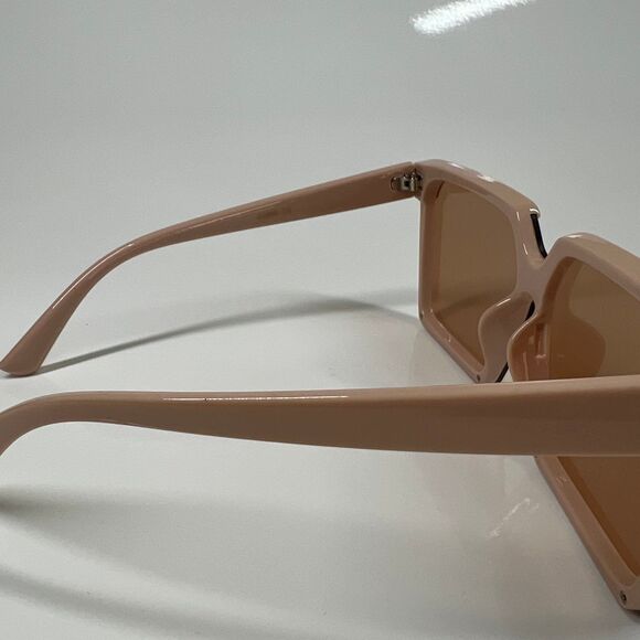 Sunglasses Oversized square soft pink  sunglasses baddie soft girl academia - Picture 6 of 9